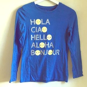 Cat&Jack blue long sleeved shirt